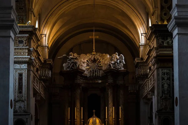 Detalles Interior Iglesia Convento Trinita Dei Monti Roma Italia — Foto de Stock