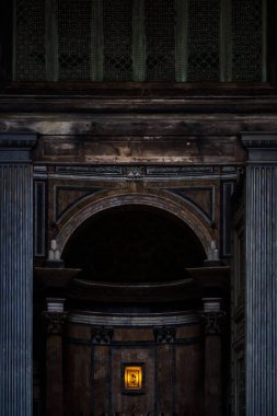 Roma, İtalya - 15 Kasım 2017: Roma, İtalya 'da Panteon' un iç kolonları