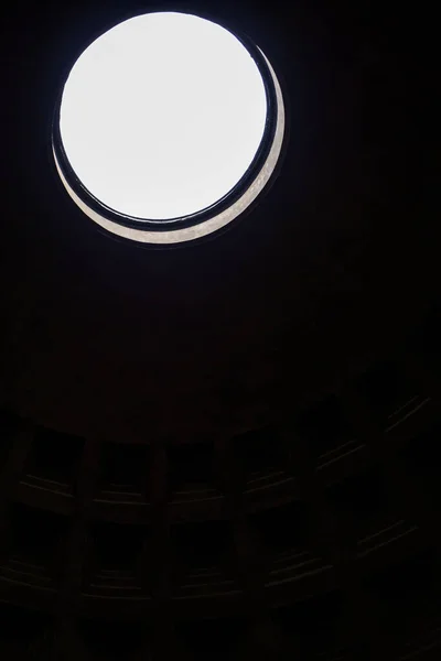 Skylight Teto Panteão Roma Itália — Fotografia de Stock