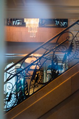 Paris 'teki lüks modern otel lobisi