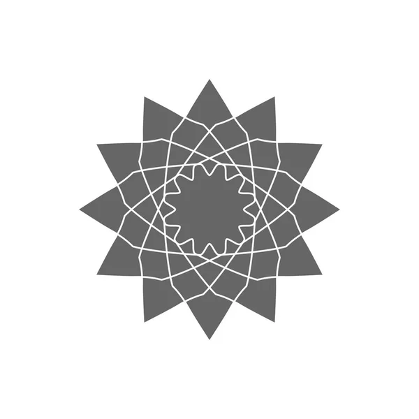 円形の幾何学的な飾り — ストックベクタ