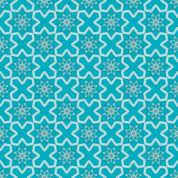 幾何学的な装飾と偽りのテクスチャです。アラビア語の幾何学的なパターンのパターン — ストックベクタ