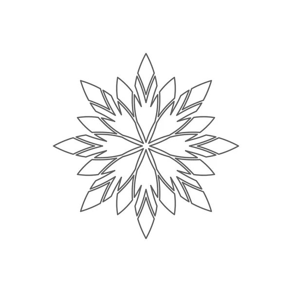線形の幾何学的な装飾。ベクター装飾的な分離パターン、花やあなたの設計のための宗教的なエンブレム — ストックベクタ