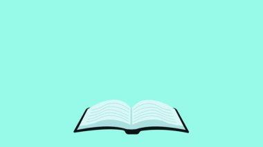 Mezuniyet şapkalı dünya ve çizgi roman animasyon arka plan videosu. Üniversite dünyasında doğa konsepti animasyon görüntüsü grafiksel çizim tasarımı ile çalış