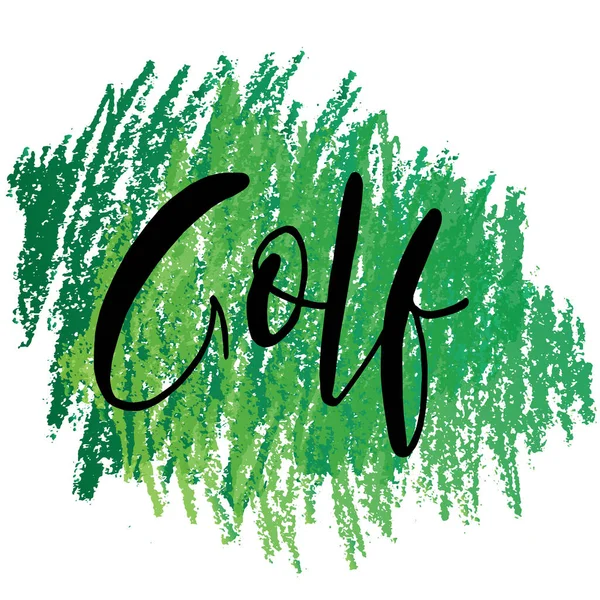 Vektorová Ilustrace Golf Nápisy Tento Obrázek Pro Tisk Pohlednice Plakát — Stockový vektor