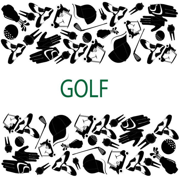 Ilustración Vectorial Golf Letras Esta Ilustración Para Imprimir Postal Póster — Archivo Imágenes Vectoriales
