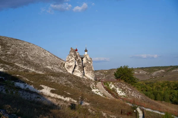 Templo Cueva Spassky Una Famosa Atracción Turística Rusia Situado Convento — Foto de Stock