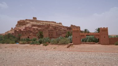Kasbah, Ksar Ait Ben Haddou, Unesco Dünya Mirası, müstahkem bir şehir, duvarlarla çevrili toprak binaların bir grup, Fas Ouarzazate eyaleti.                       