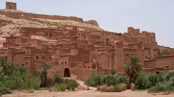 Kasbah, Ksar Ait Ben Haddou, a UNESCO World Heritage Site, is a fortified city, a group of earthen buildings surrounded by walls, the province of Ouarzazate in Morocco.