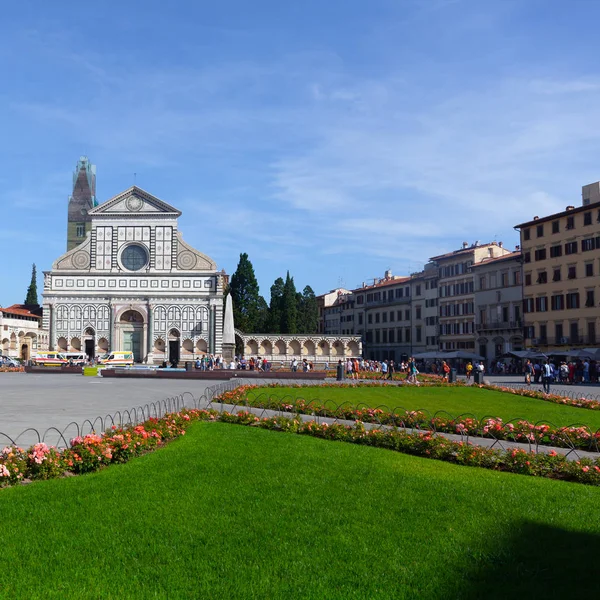 Знаменита Церква Санта Марія Новелла Флоренції Поруч Залізничним Вокзалом — стокове фото