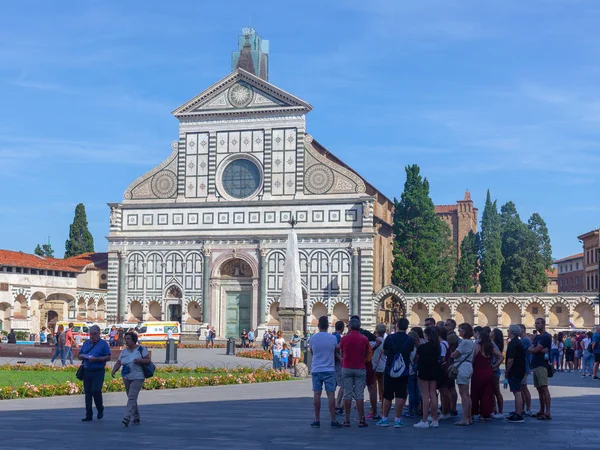 Знаменита Церква Санта Марія Новелла Флоренції Поруч Залізничним Вокзалом Туристичних — стокове фото