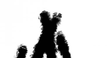 Resim fırçası kontur arka plan animasyonlu