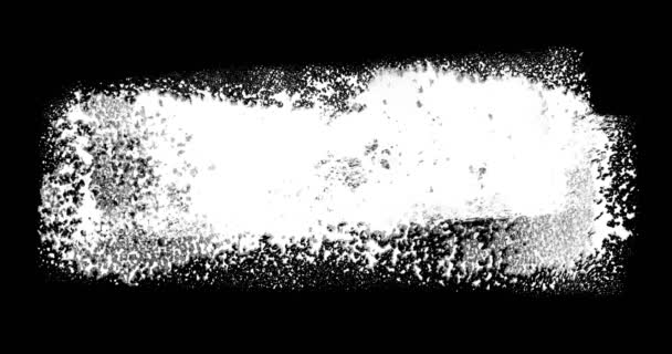 Анимированная кисть тушью — стоковое видео