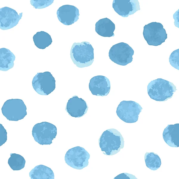 Vektör suluboya Polka Dot desen açık mavi beyaz