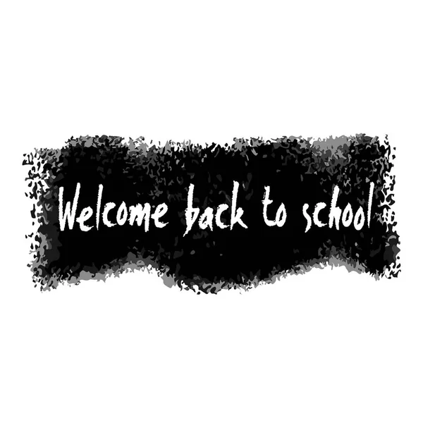 Bienvenido de nuevo a la bandera de la escuela — Vector de stock