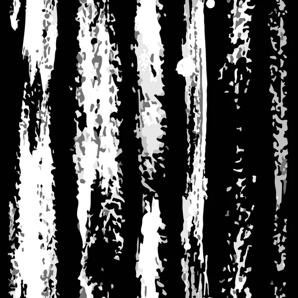 Modèle de rayures sèches verticales vectorielles blanc sur noir Illustration De Stock