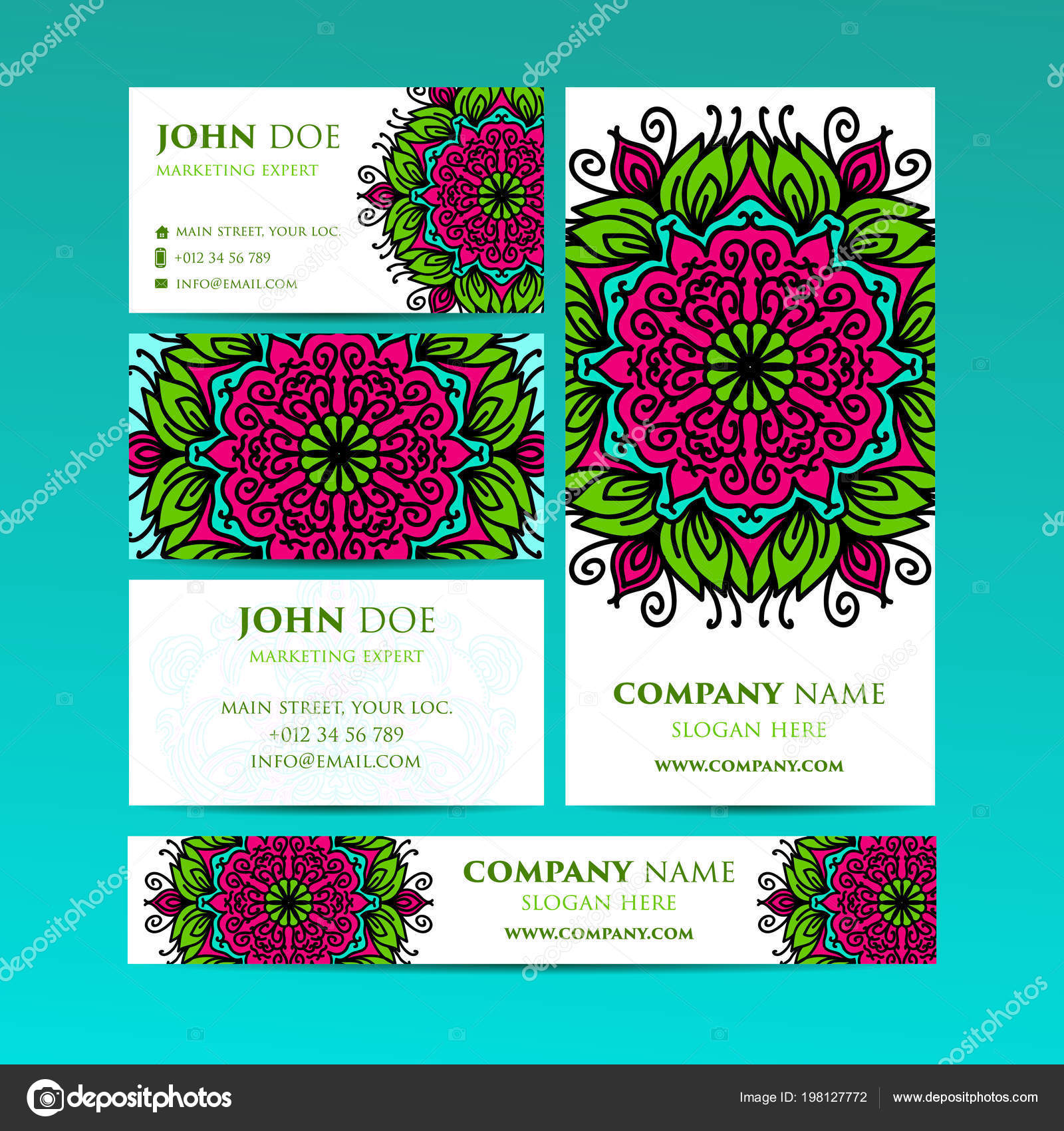 Big Templates Set Business Cards, Invitations And Banners Asian, Arabic Big Templates Set Business Cards, Invitations And Banners Asian, Arabic