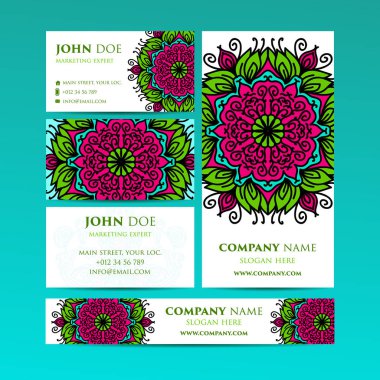 Büyük şablonları ayarlamak. Ticari Kartlar, davetiyeler ve afişler. . Asya, Arapça Hint Osmanlı motifleri