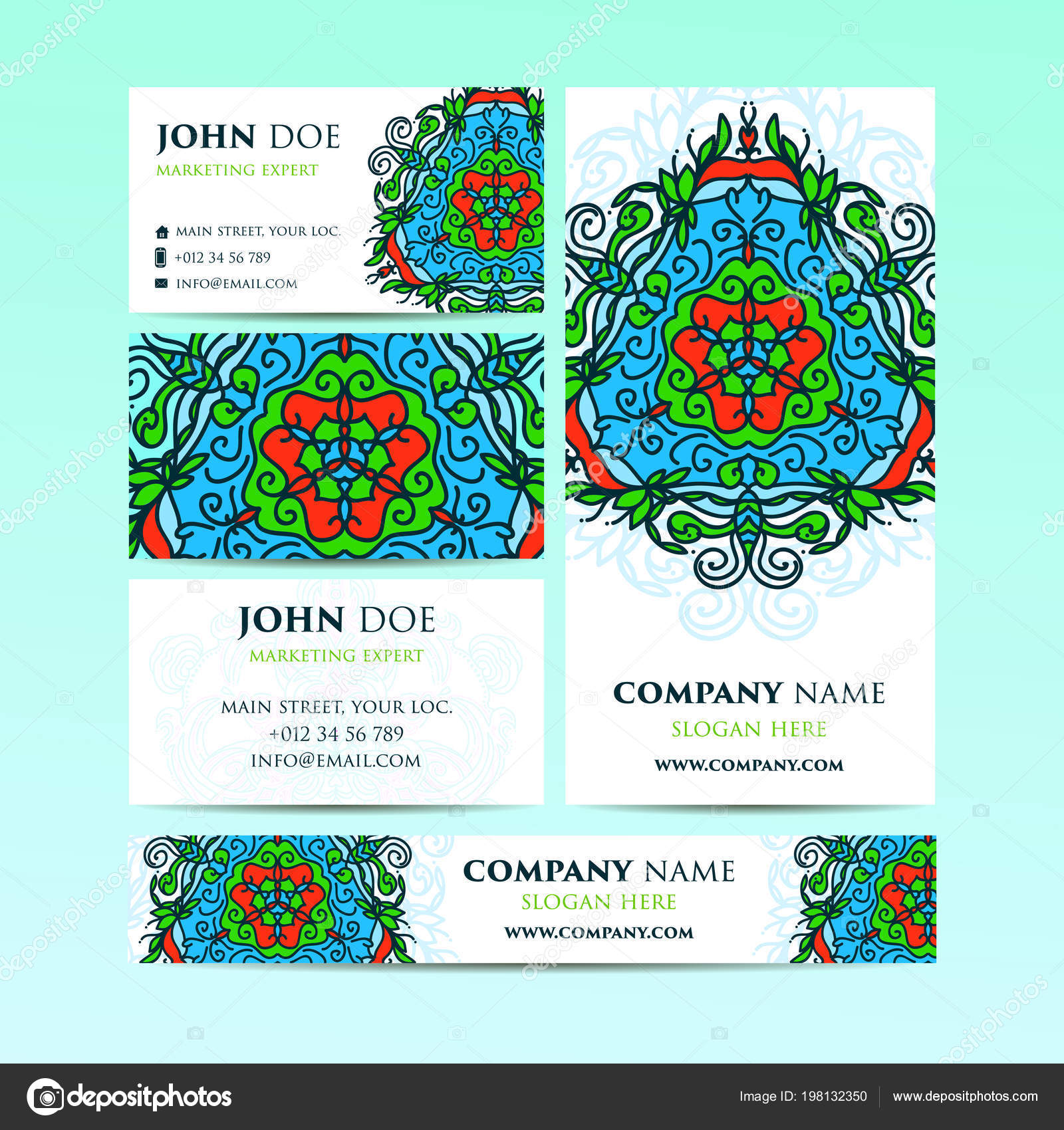 Big Templates Set Business Cards, Invitations And Banners Asian, Arabic Big Templates Set Business Cards, Invitations And Banners Asian, Arabic