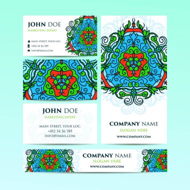 Büyük şablonları ayarlamak. Ticari Kartlar, davetiyeler ve afişler. . Asya, Arapça Hint Osmanlı motifleri