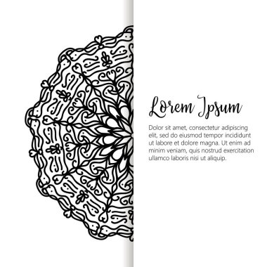 Oryantal desen illüstrasyon. Islam, Arapça Hint Türk motifleri