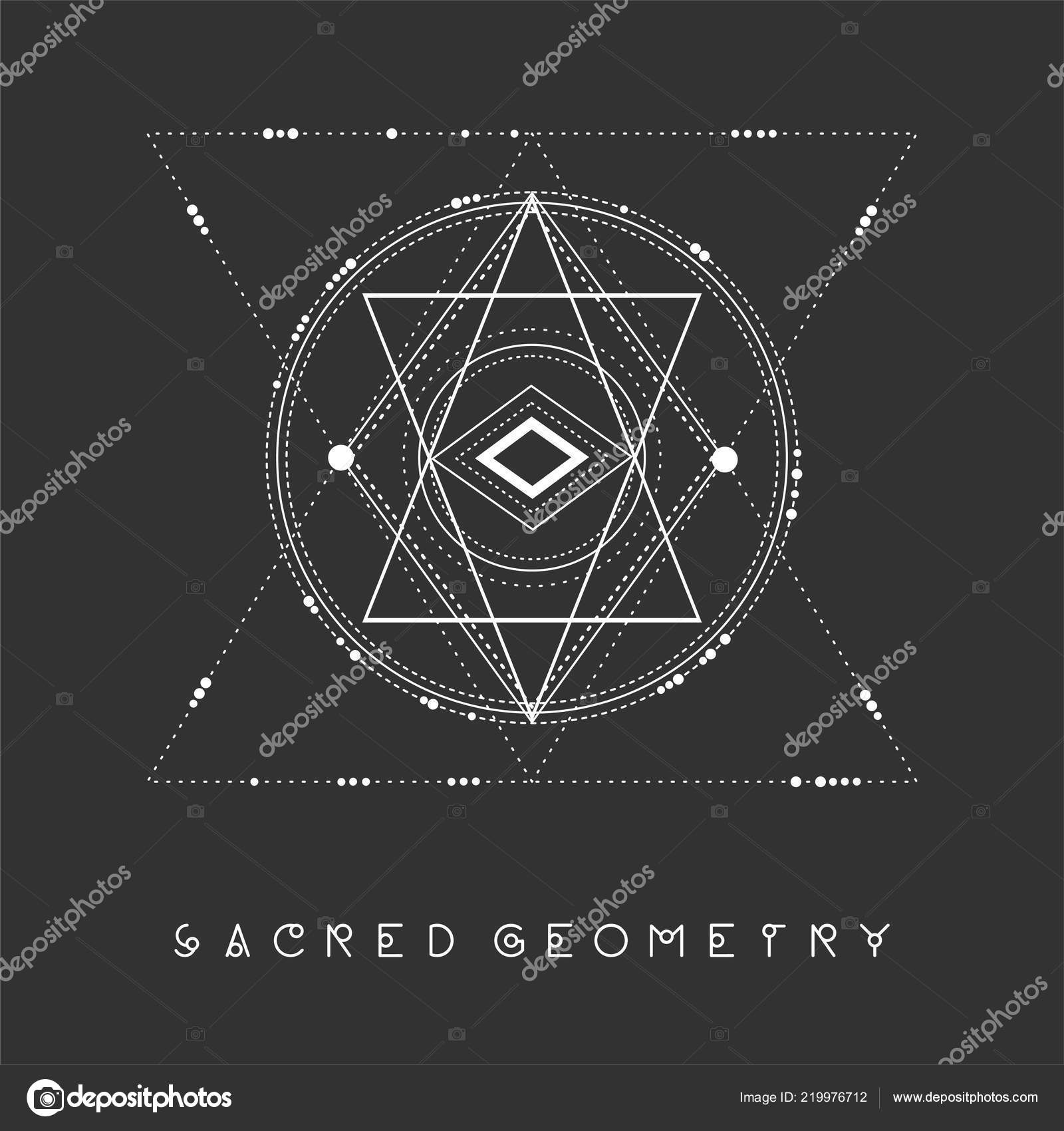 esoteric sacred geometry vector