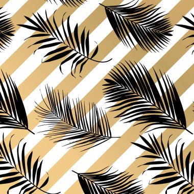 Vektör moda arka plan Altın çizgili