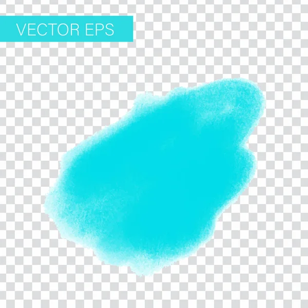 Abstract blue watercolor hand paint texture, isolated on background — Stock Vector