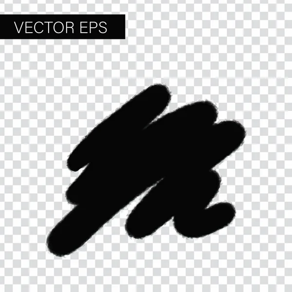 Vector figurado pinceladas escova e fundo de tinta — Vetor de Stock