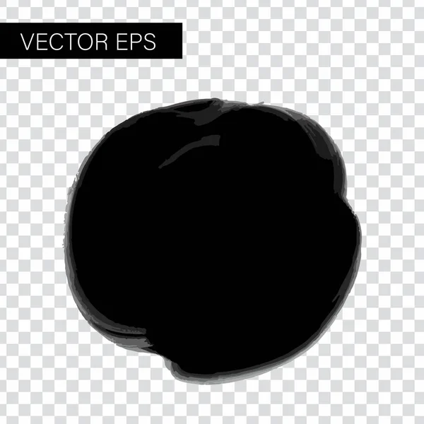 Fekete tinta ecset stroke. Vektor textúra háttér — Stock Vector