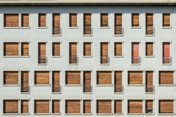 Concrete Facade Series Facade Windows Small Balconies — Stock Photo, Image