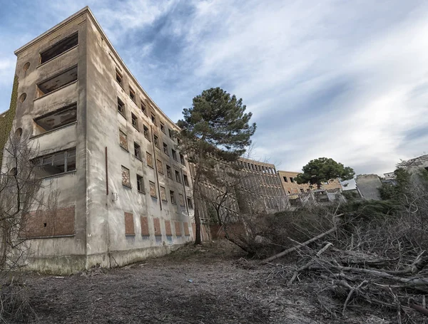 Italien Cervia Övergivna Struktur Gammal Koloni 1940 Talet Användes Tidigare Stockbild