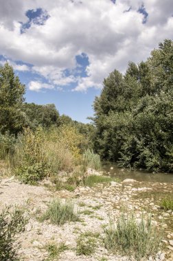 Meldola, İtalya, burada Ronco nehir başlıyor, sonra geçit düşünce 