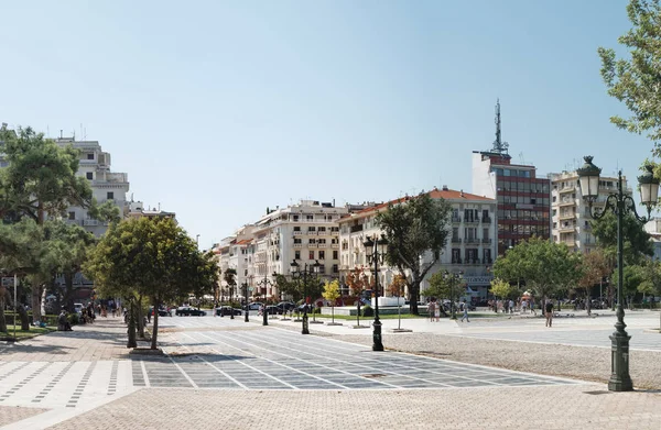 Thessaloniki Greece Setembro 2017 Parque Famoso Está Lado Museu Archaeological — Fotografia de Stock