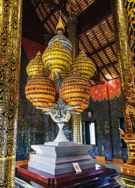 Chiang Mai Tailandia Febrero 2018 Interior Ornamentado Del Pabellón Real — Foto de Stock