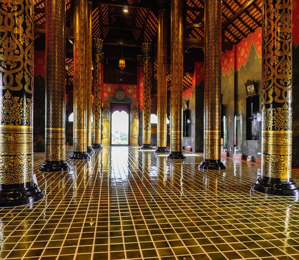 Chiang Mai Thaïlande Février 2018 Intérieur Décoré Pavillon Royal Kham — Photo