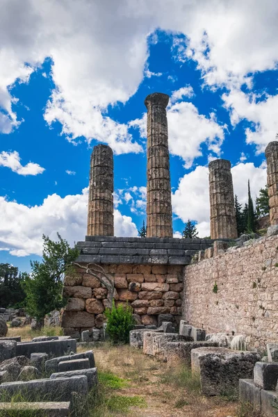 Храм Аполлона в Дельфи, Центральная Греция — стоковое фото