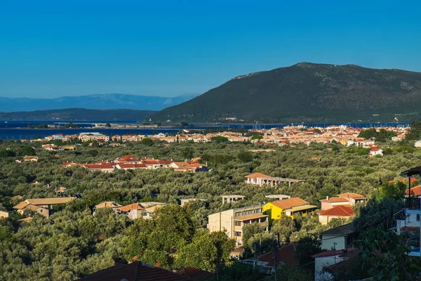Vista de la ciudad de Lefkada en la isla de Lefkada, Grecia — Foto de Stock