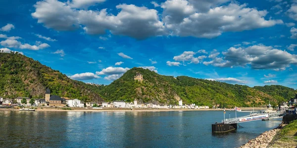 Boat station at the River Rhine, Boppard, Germany — Stock Photo, Image