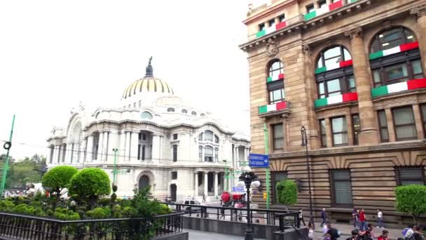 メキシコの中央銀行の建物を取る 3 観 — ストック動画