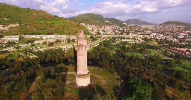 Mexico City Mexico Circa October 2018 Aerial View Graveyard Just — Stockvideo