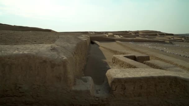 Ica Peru Aralık 2019 Cahuachi Arkeolojik Bölgesinin Manzarası Nazca Nehri — Stok video