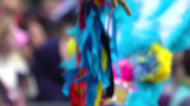 Πόλη Του Μεξικού Νοέμβριος 2019 Μια Γιγαντιαία Μαριονέτα Κρανίο Εμφανίζεται — Αρχείο Βίντεο