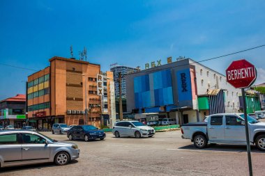 Ipoh, Malezya - 4 Mart 2019: Ipoh'ta sokak trafiği