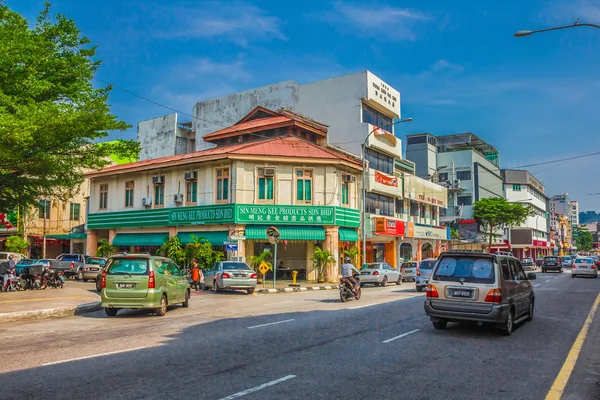 Ipoh, Malezya - 4 Mart 2019: Ipoh'un şehir sokak görünümü