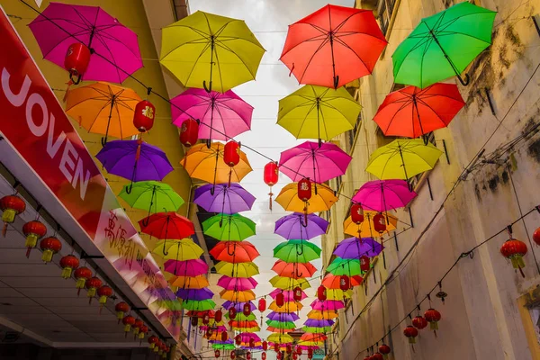 IPOH, MALAYSIA - March 4th, 2019: The famous heritage umbrellas — Stock Photo, Image