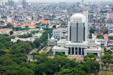 Jakarta, Endonezya - 10 Mart 2019: Mahkamah Agung binası