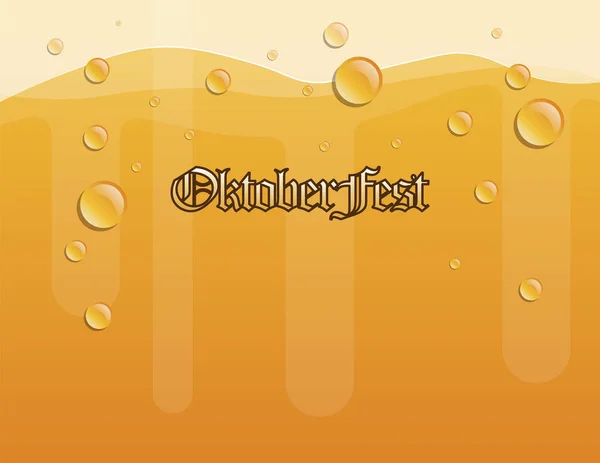 Oktoberfest Bem Vindo Festival Cerveja Folheto Convite Cartaz Para Festa — Vetor de Stock