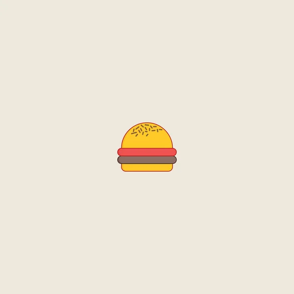 Icono Hamburguesa Aislado Sobre Fondo Gris Símbolo Hamburguesa Para Diseño — Vector de stock