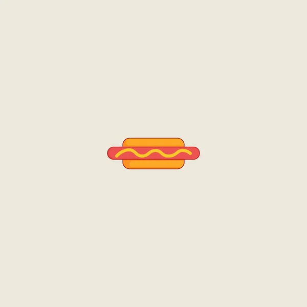 Hot Dog Symbol Isoliert Auf Grauem Hintergrund Hotdog Symbol Für — Stockvektor
